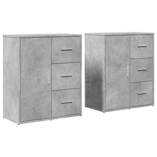 Skænke 2 stk. 60x31x70 cm konstrueret træ betongrå