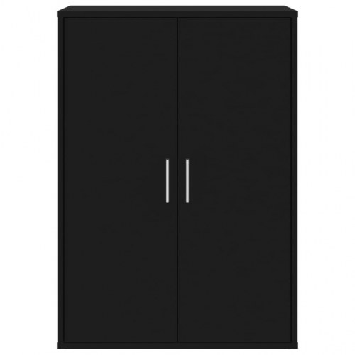 Kommoder 2 stk.. 60x31x84 cm konstrueret træ sort