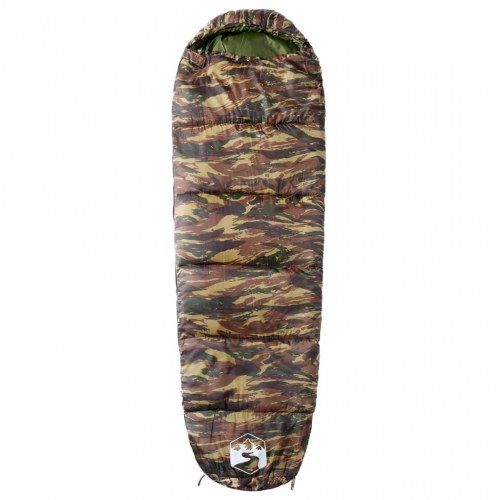 Sovepose i mumieform 3 årstider - camouflage