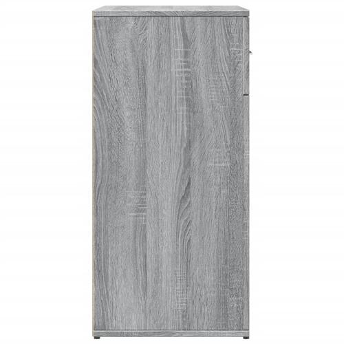 Skænke 2 stk. 79x38x80 cm konstrueret træ grå sonoma-eg