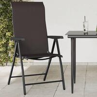Havestole 4 stk. foldbar polyrattan sort