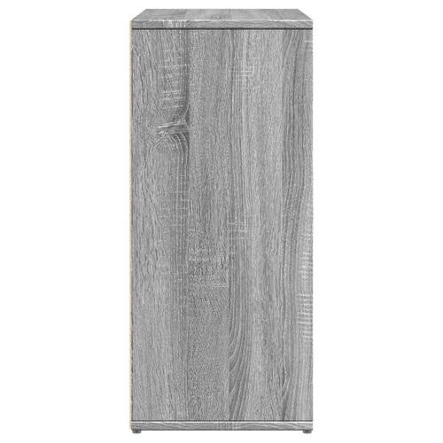 Skænke 2 stk. 60x31x70 cm konstrueret træ grå sonoma-eg
