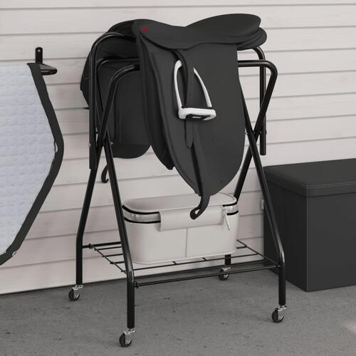 Sadelholder foldbar jern sort