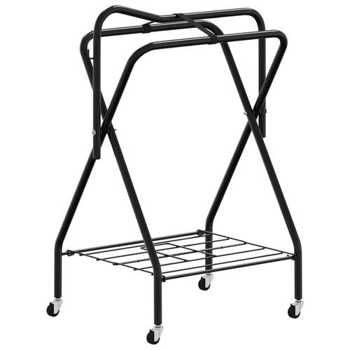 Sadelholder foldbar jern sort