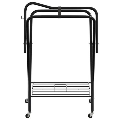 Sadelholder foldbar jern sort