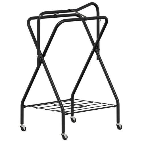 Sadelholder foldbar jern sort