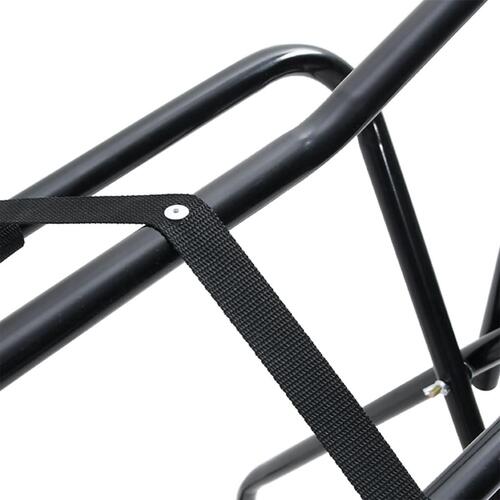 Sadelholder foldbar jern sort