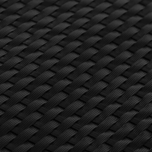Altanafskærmninger 10 stk. 255x19 cm polyrattan sort