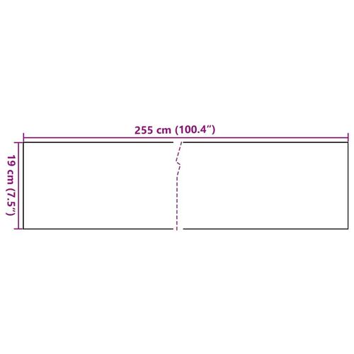 Altanafskærmninger 10 stk. 255x19 cm polyrattan hvid