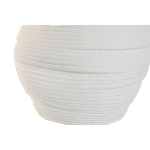 Urtepotte Home ESPRIT Hvid Keramik 29 x 29 x 27 cm