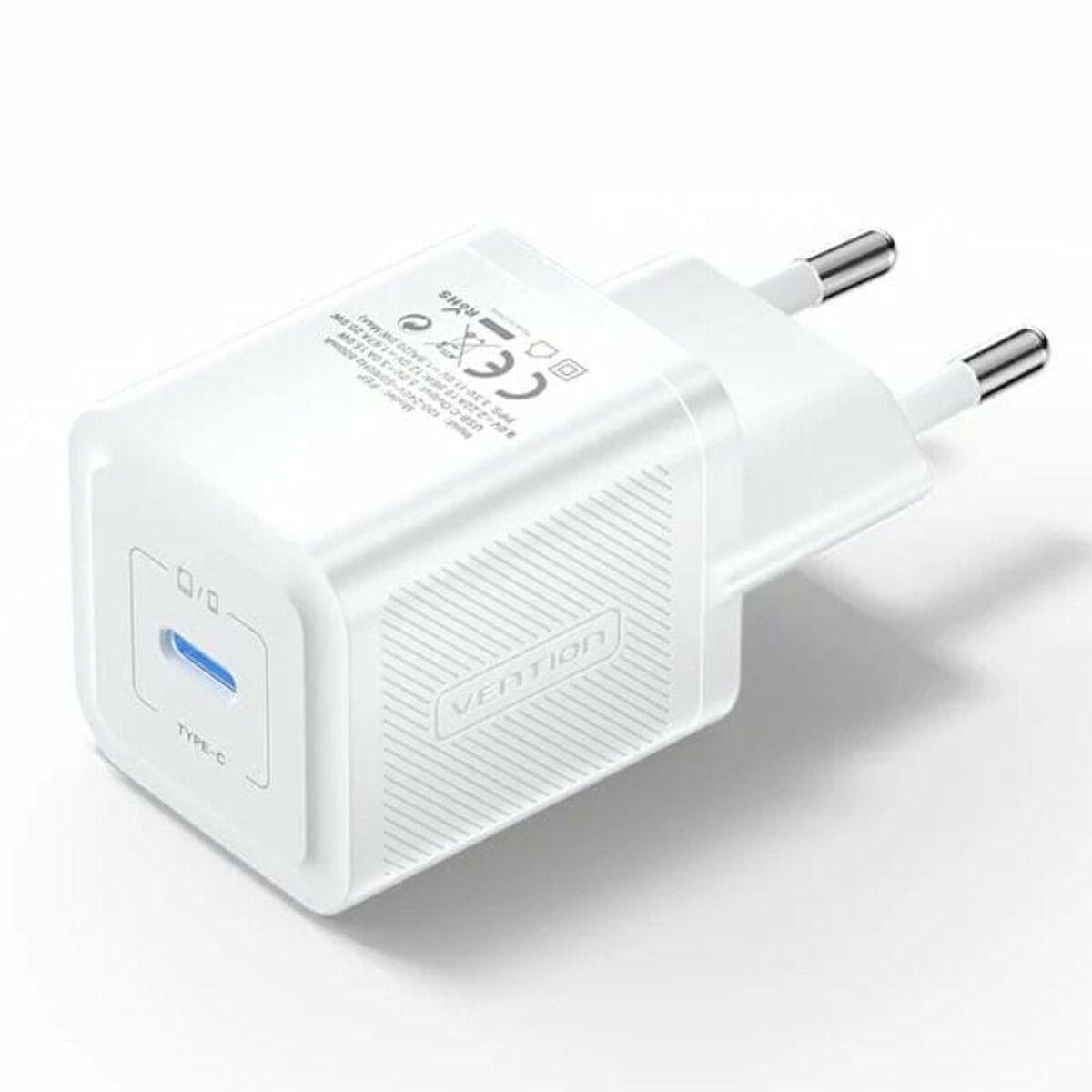 Vention Wall charger FEPW0-EU USB-C 20W GaN (white)