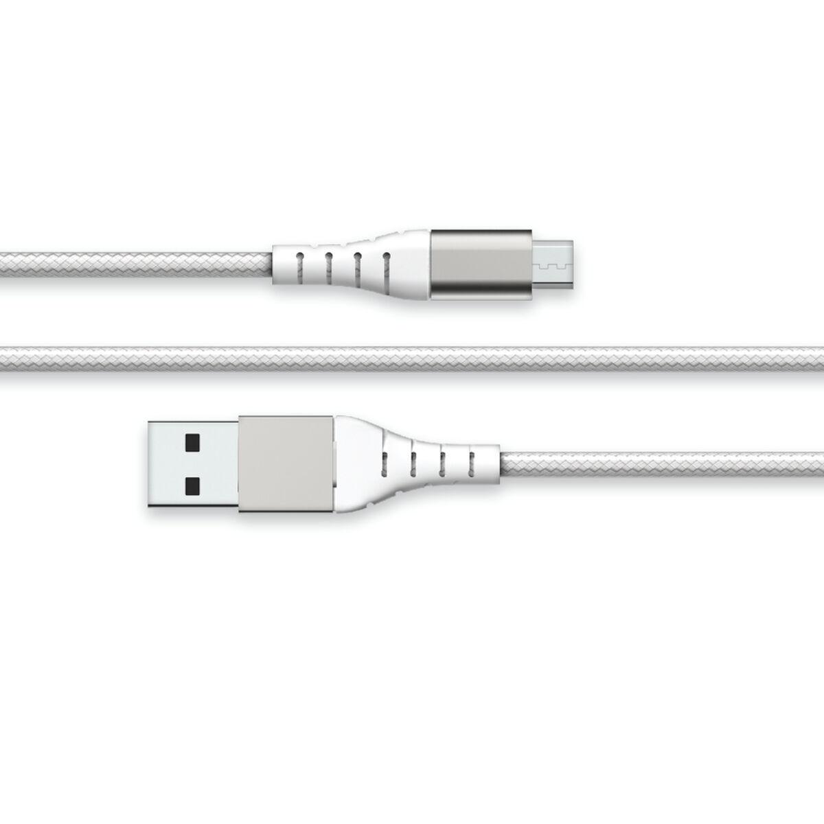 Big Ben USB-kabel 2 m - Micro USB til USB-A, hvid