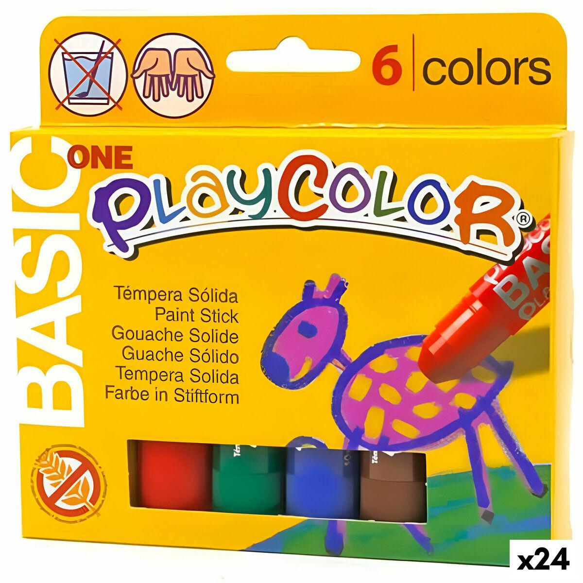 Playcolor Basic One tempera - Multifarvet, 24 enheder