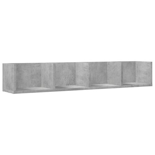 Vægskab 99x18x16,5 cm konstrueret træ betongrå