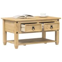 Sofabord med skuffer Corona 85x50x45 cm massivt fyrretræ