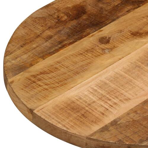 Bordplade 90x40x2,5 cm oval massivt ru mangotræ