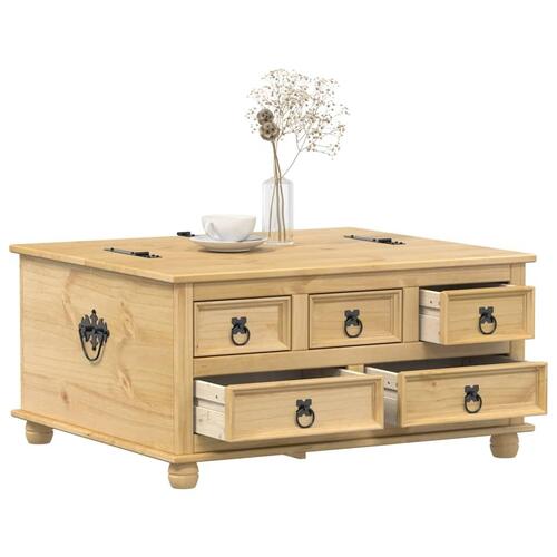 Opbevaringsboks Corona 90x78x45 cm massivt fyrretræ