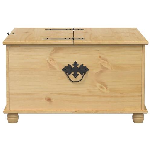 Opbevaringsboks Corona 90x78x45 cm massivt fyrretræ