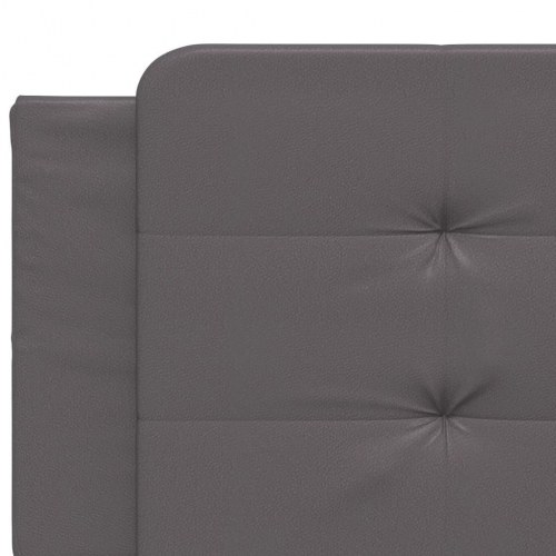 Sengeramme med LED uden madras Zadar 200x200 cm grå