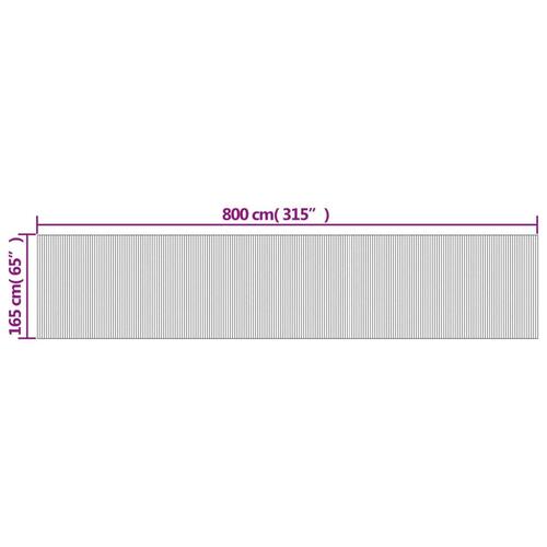 Rumdeler 165x800 cm bambus brun