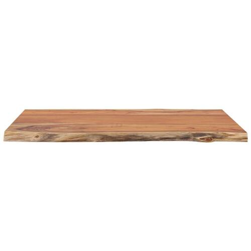 Bordplade 80x60x2,5 cm rektangulær massivt akacietræ