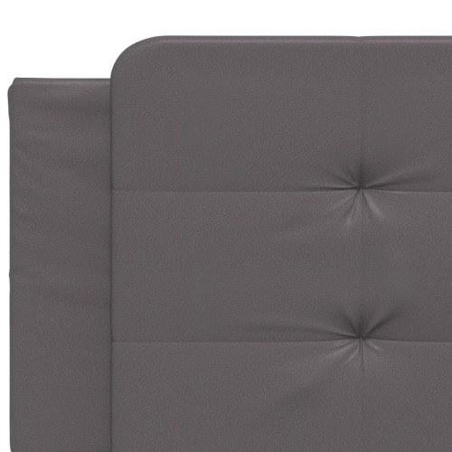 Sengeramme uden madras Zadar 200x200 cm kunstlæder grå