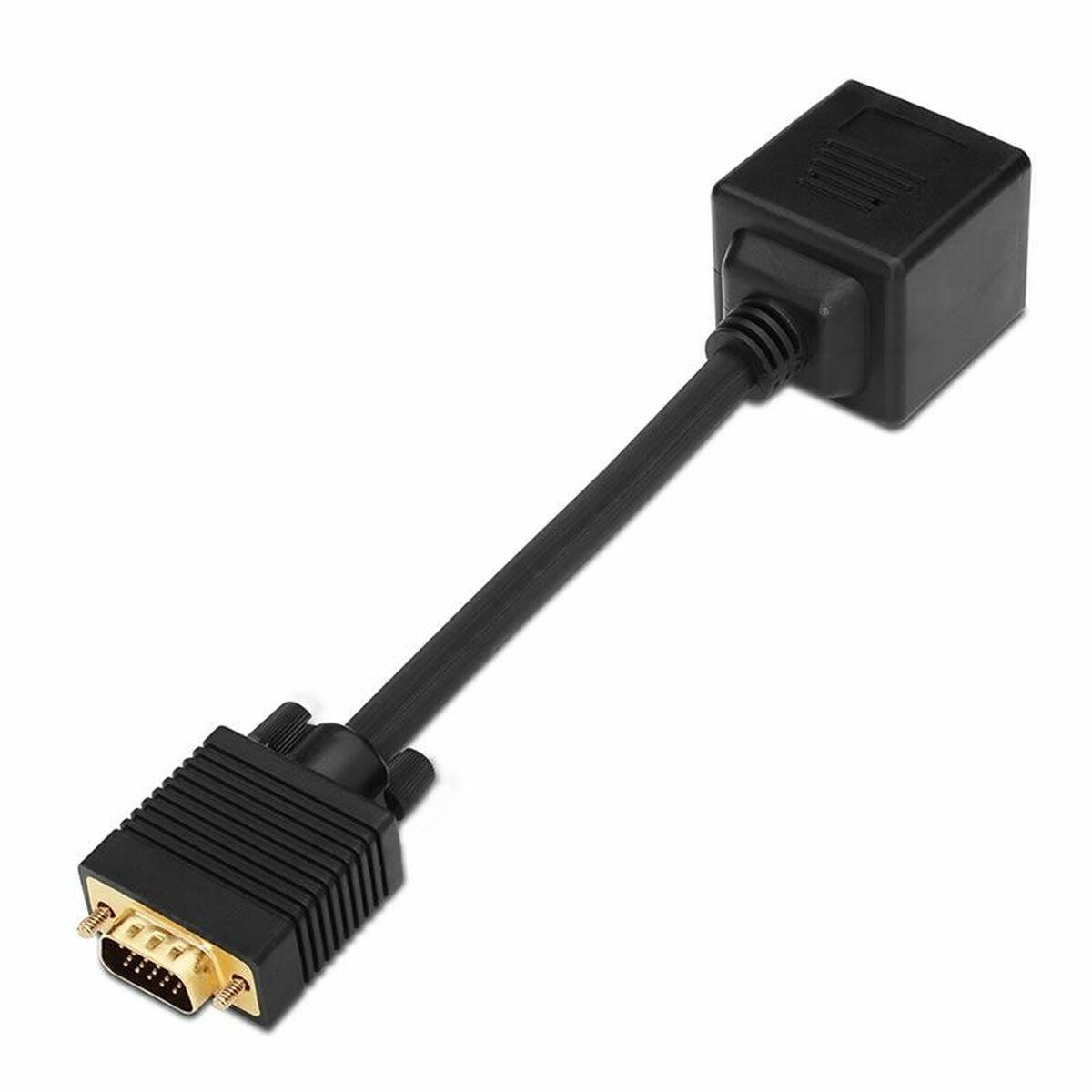 VGA splitter Aisens A113-0080 - 20 cm, forgyldte stik