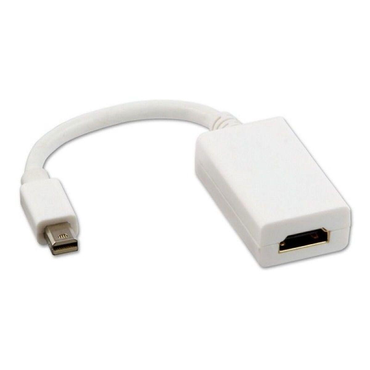NANOCABLE Mini DisplayPort til HDMI adapter 15 cm - Hvid