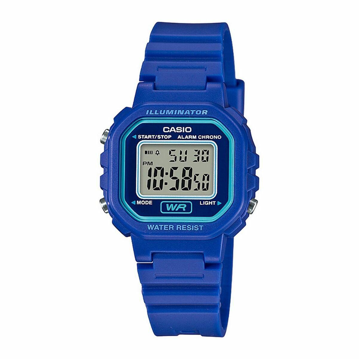 Casio LA-20WH-2ADF dameur - digitalt armbåndsur, blå (Ø 30/35 mm)