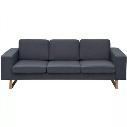 3-personers sofa i stof, mørkegrå