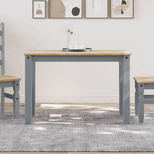 Spisebord Panama 117x60x75 cm massivt fyrretræ grå