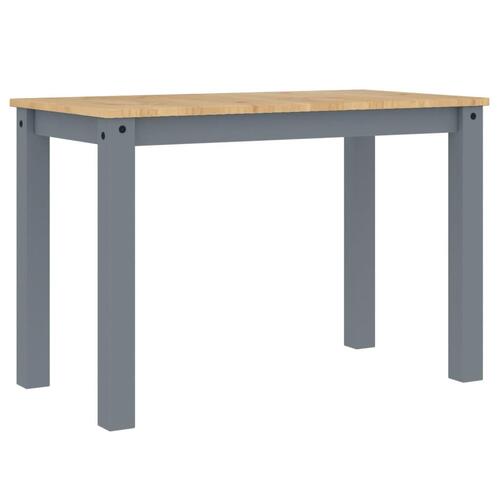 Spisebord Panama 117x60x75 cm massivt fyrretræ grå