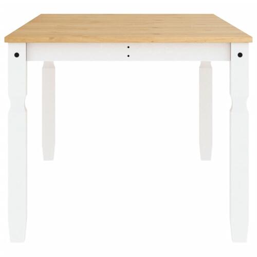 Spisebord Corona 180x90x75 cm massivt fyrretræ hvid