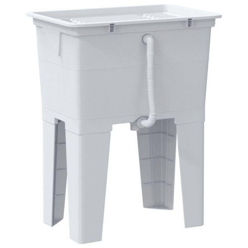 Vaskekar 59x41x75 resin hvid