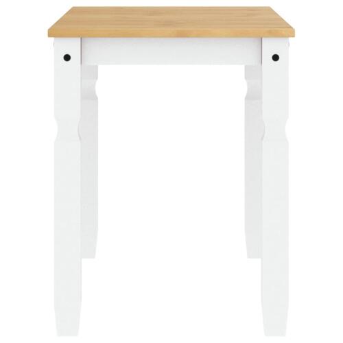 Spisebord Corona 112x60x75 cm massivt fyrretræ hvid