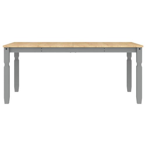 Spisebord Corona 180x90x75 cm massivt fyrretræ grå