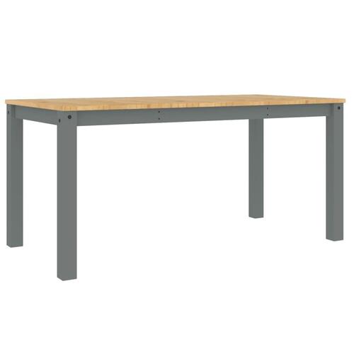 Spisebord Panama 160x80x75 cm massivt fyrretræ grå