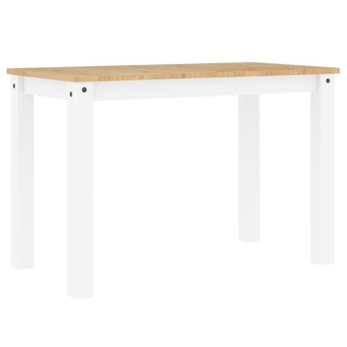 Spisebord Panama 117x60x75 cm massivt fyrretræ hvid