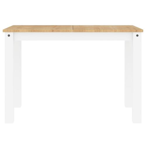 Spisebord Panama 117x60x75 cm massivt fyrretræ hvid