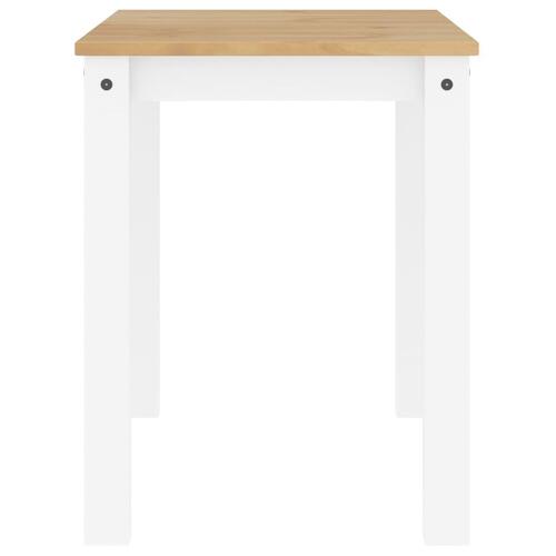 Spisebord Panama 117x60x75 cm massivt fyrretræ hvid