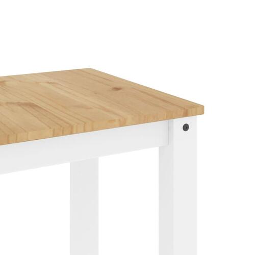 Spisebord Panama 117x60x75 cm massivt fyrretræ hvid