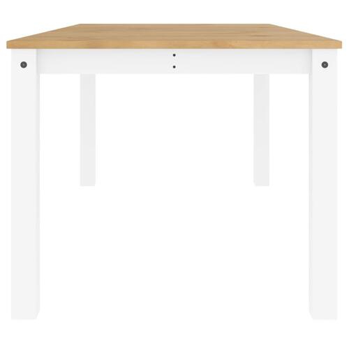 Spisebord Panama 180x90x75 cm massivt fyrretræ hvid