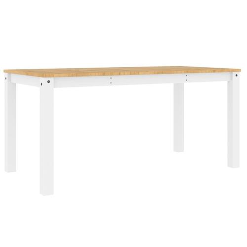 Spisebord Panama 160x80x75 cm massivt fyrretræ grå