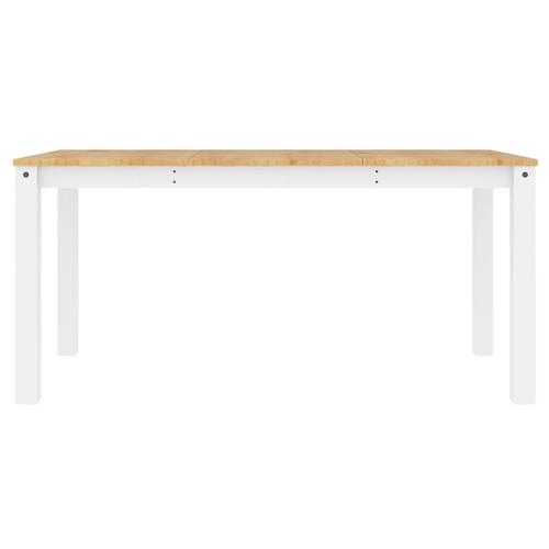Spisebord Panama 160x80x75 cm massivt fyrretræ grå