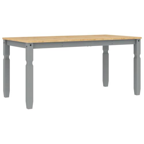 Spisebord Corona 160x80x75 cm massivt fyrretræ grå