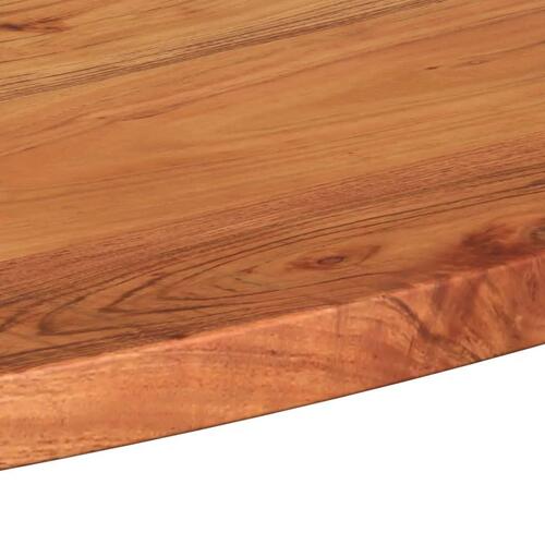 Bordplade 140x50x2,5 cm oval massivt akacietræ