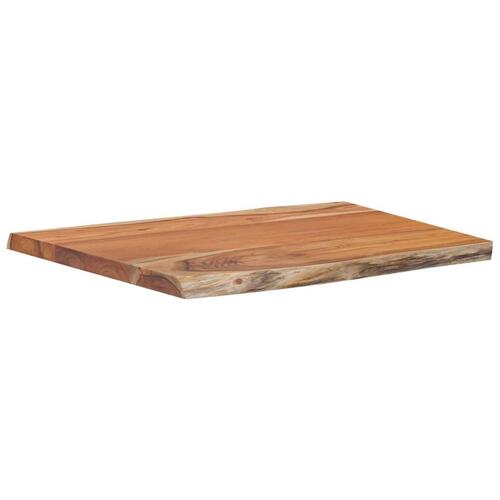 Bordplade 70x60x2,5 cm rektangulær massivt akacietræ