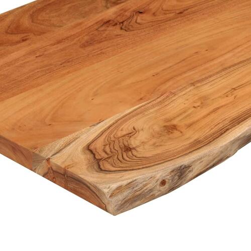 Bordplade 70x60x2,5 cm rektangulær massivt akacietræ