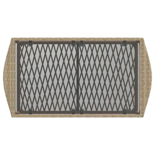Sofasæt til haven 4 dele med hynder polyrattan beige