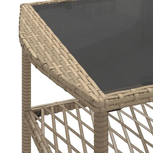 Sofasæt til haven 4 dele med hynder polyrattan beige